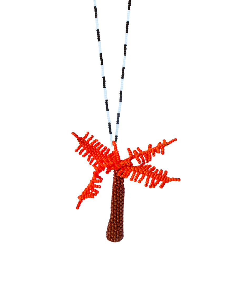 Orange Palma Totem Necklace