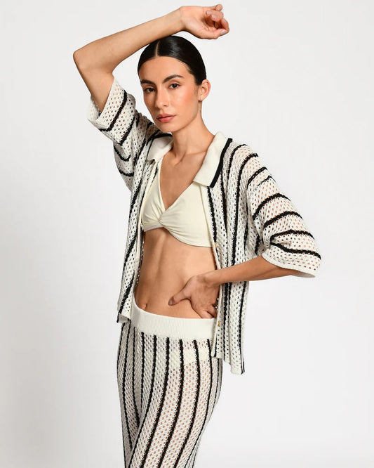 Laurent Stripes Knitted Set
