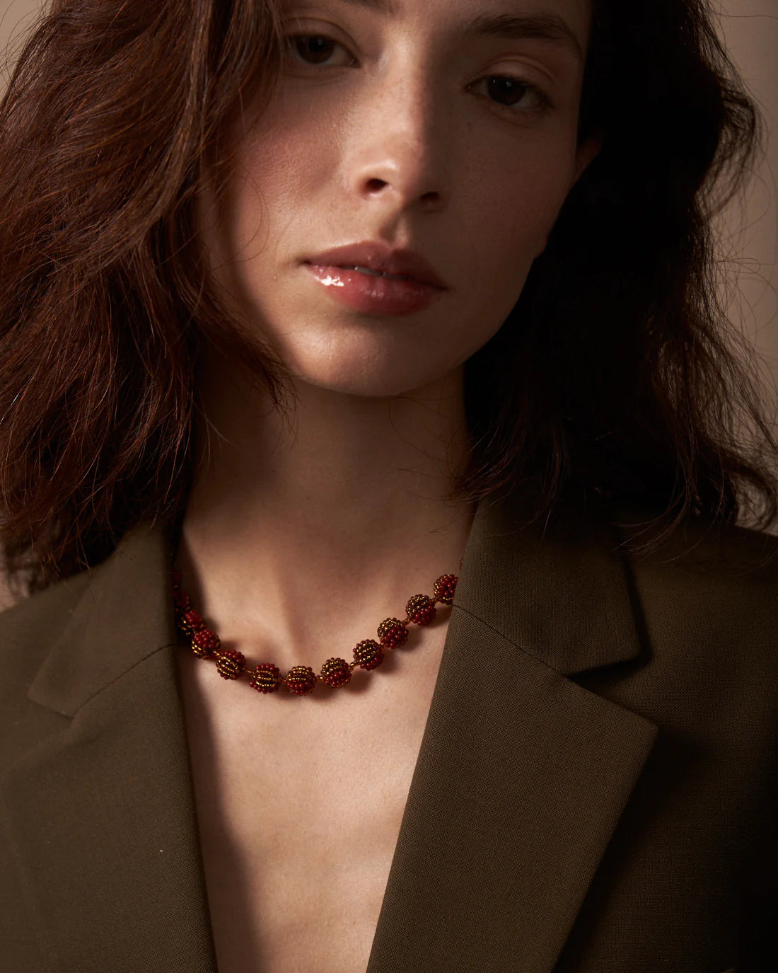 Wine Juanita Necklace