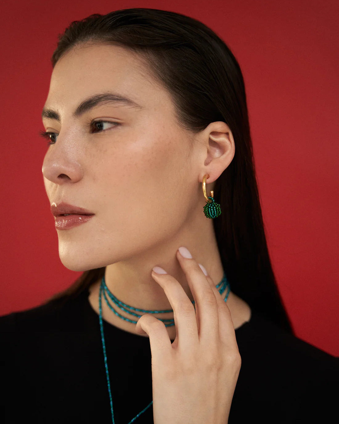 Turquoise Billy Hoops
