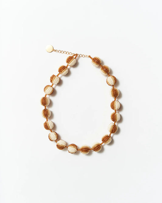 Beige & Ocher Juana Necklace