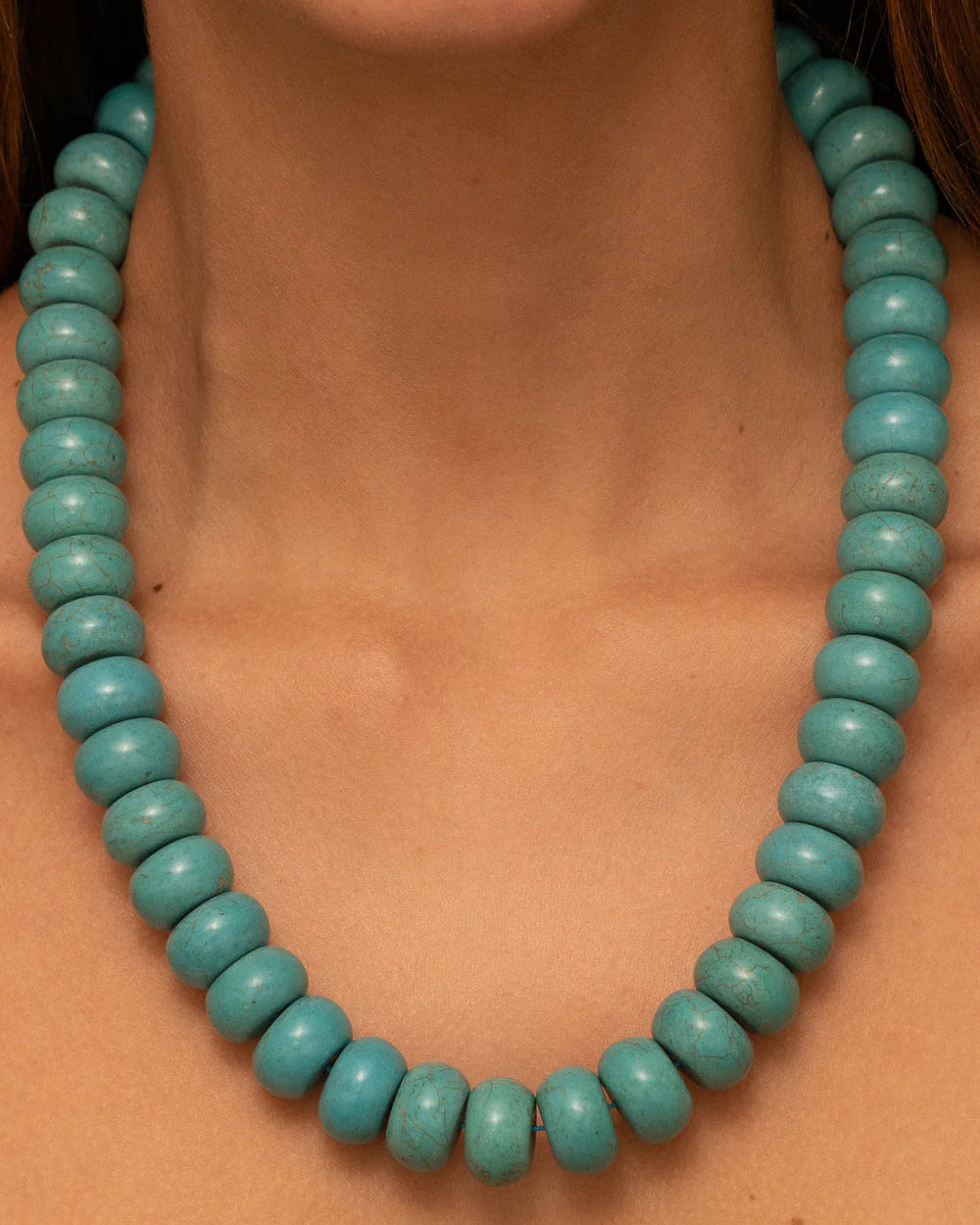 Maxi Turquoise Fossil Necklace