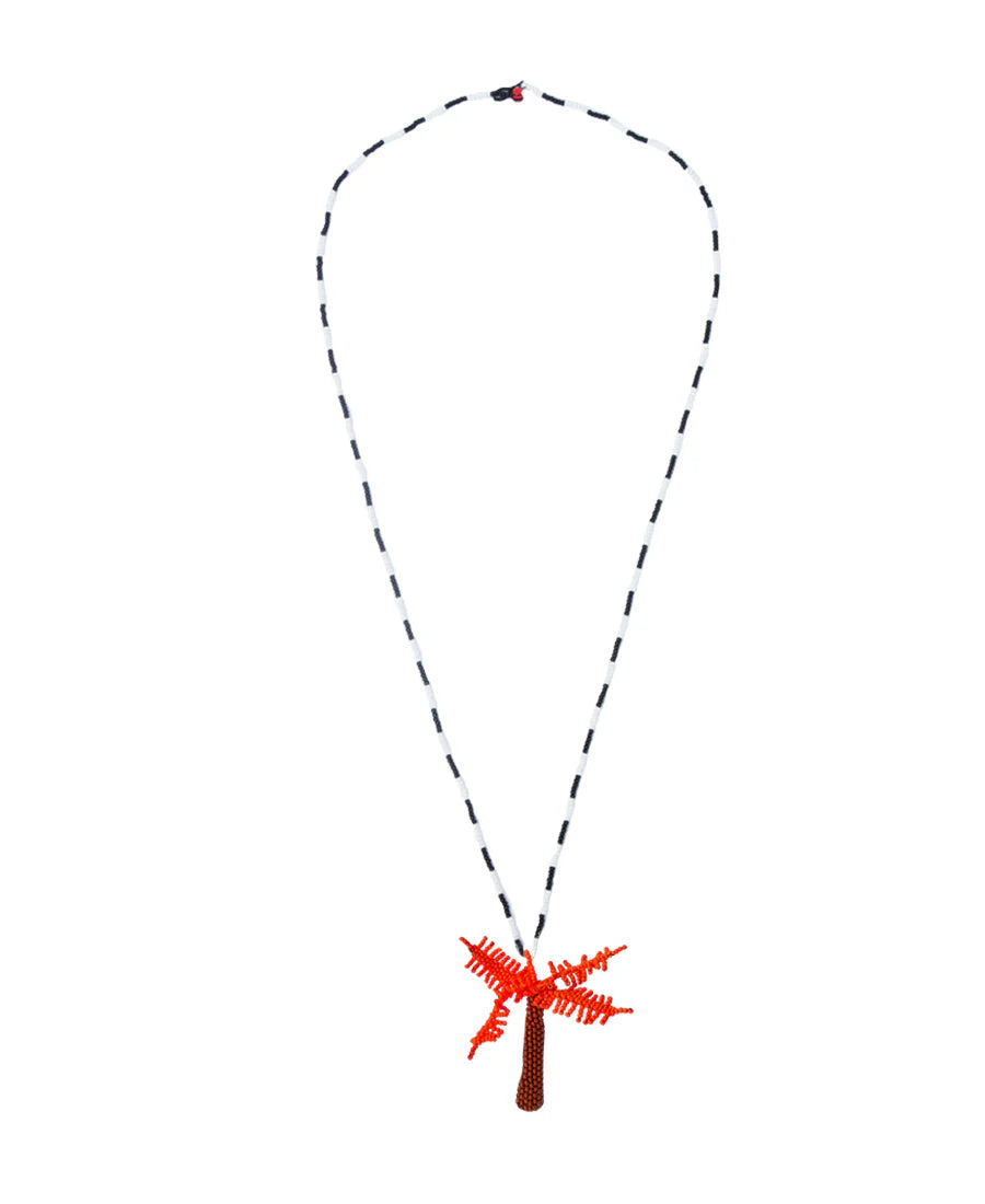Orange Palma Totem Necklace