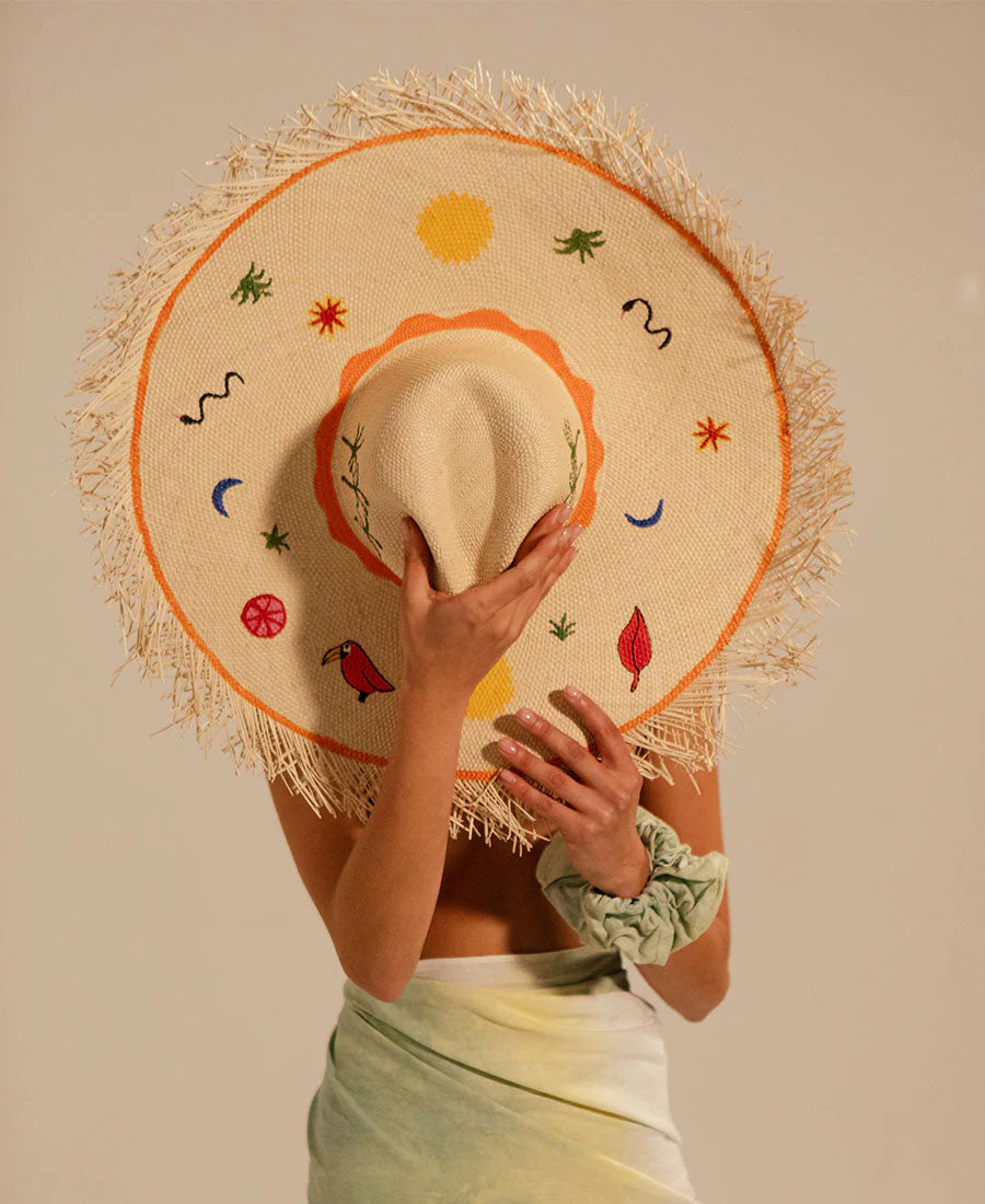 Hand Painted Shiny Hat