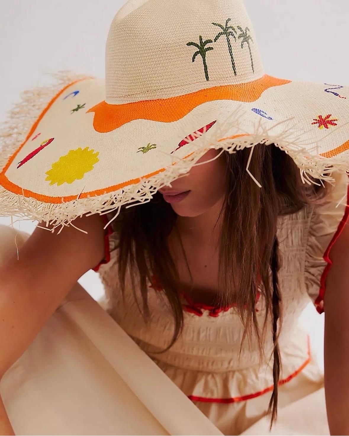 Hand Painted Shiny Hat